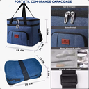 Ver imagem 2 de Bolsa Termica Bag Marmita Lancheira Portatil Multiuso 10l