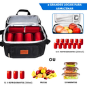Ver imagem 7 de Bolsa Termica Bag Marmita Lancheira Portatil Multiuso 10l