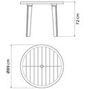 Ver imagem 4 de Mesa Tramontina Plástica Preta 89x72cm Polipropileno Cassino Summa Uso Externo Desmontável