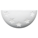 Ver imagem 1 de Arandela Ceramica Artesanal Retro Meia Lua Astral