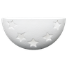Arandela Ceramica Artesanal Retro Meia Lua Astral - 1