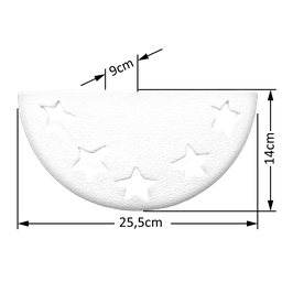 Arandela Ceramica Artesanal Retro Meia Lua Astral - 2