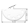 Arandela Ceramica Artesanal Retro Meia Lua Astral - 2