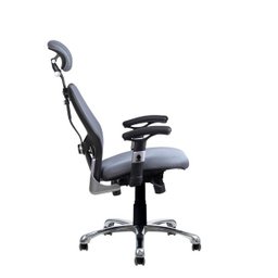 Cadeira de Escritório New Ergon Presidente Ergonomica Cinza - 5