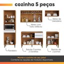 Ver imagem 3 de Armário de Cozinha Completa 12 Portas 2 Gavetas 100% MDF Reflecta Clara