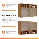 Ver imagem 4 de Armário de Cozinha Completa 12 Portas 2 Gavetas 100% MDF Reflecta Clara