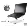 SUPORTE ERGONÔMICO METÁLICO PARA NOTEBOOK NR17 STEEL CROMADO - 5
