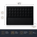 Ver imagem 2 de Cabeceira Cama Box King Ana 195 cm Estofada em Veludo com Frame