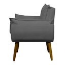 Ver imagem 4 de Kit 4 Poltronas Decorativa Sala e Quarto Opala Suede Herrero:cinza
