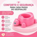 Ver imagem 3 de Pinico Rosa Assento Infantil Tartaruga Desfralde Bebe Piniquinho Plastico Xixi Banheiro Meninas