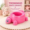 Ver imagem 2 de Pinico Rosa Assento Infantil Tartaruga Desfralde Bebe Piniquinho Plastico Xixi Banheiro Meninas