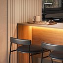 Ver imagem 4 de Mesa Bancada Gourmet Americana Rolls 115cm com Iluminação LED Mel - Prodecor Móveis