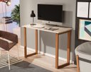 Ver imagem 1 de Mesa de Estudo Office 0,76cm - Pés em Madeira Maciça c/ Pintura Anti Umidade - Tampo 15mm c/ Fita de