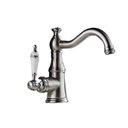 Ver imagem 2 de Torneira Vintage Retrô Latão Inox Escovado c/ Porcelana Q/F