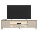 Ver imagem 3 de Rack para Sala de Estar Tv 85 Pol com Led Elysia L05 Off White Fosco - Lyam Decor