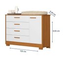 Ver imagem 3 de Quarto para Bebê Completo com Berço 2 em 1 Zaki