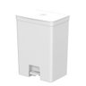 Lixeira com Pedal Trium 50 L Branco ou - 1