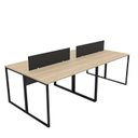 Ver imagem 5 de Estação de Trabalho Mesa Plataforma Industrial 4 Lugares Office