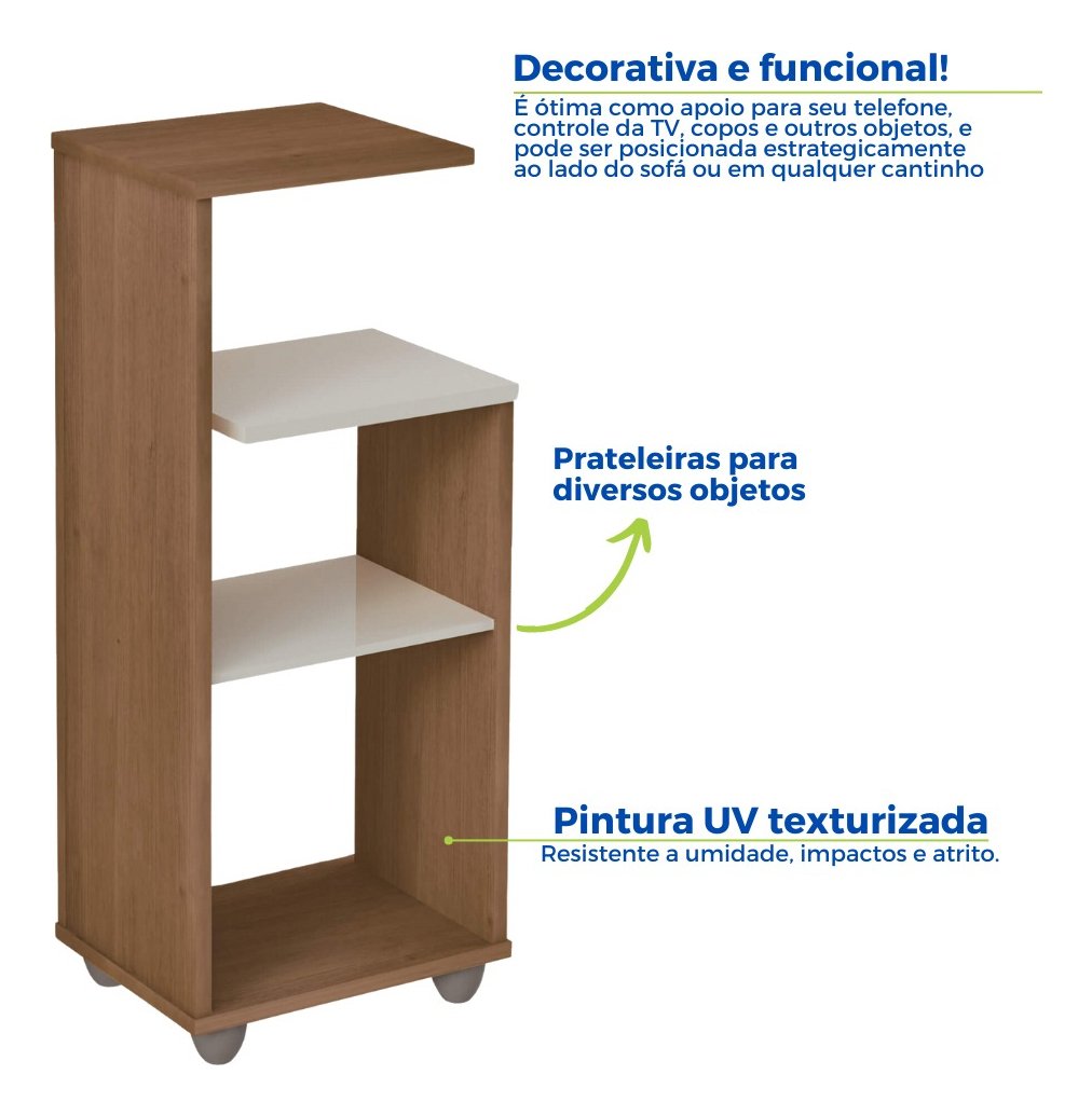 Mesa Mesinha Lateral Apoio de Centro Canto Barzinho Aparador - 2