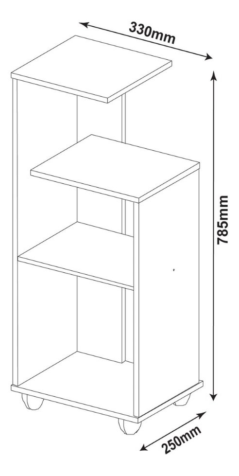 Mesa Mesinha Lateral Apoio de Centro Canto Barzinho Aparador - 4