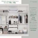 Ver imagem 6 de Guarda-Roupa Casal 6 Portas e 2 Gavetas Branco Linha França