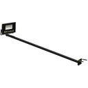 Ver imagem 4 de Suporte Refletor Inclinado Parede Braço 100 Cm Preto