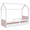 Ver imagem 1 de Cama Infantil Montessoriana Casinha Infix C06 Branco/rosa - Mpozenato