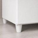 Ver imagem 3 de Armário 60cm Multiuso Paneleiro para 2 Fornos ou Microondas Balcão Cozinha 2 Portas 1 Gaveta Branco