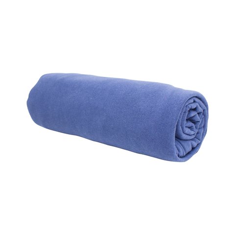 Lençol King Liso Portallar C/elastico-malha 100% Algodão Linha Casa Azul Profundo