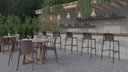 Ver imagem 1 de Kit com 4 Banquetas Floripa em Polipropileno - Cor Preto