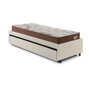 Ver imagem 4 de Bicama Box Solteiro Courino Linho 88x188 com Dois Colchões Relax Adorabile Molas Ensacadas Eco