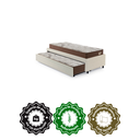 Ver imagem 7 de Bicama Box Solteiro Courino Linho 88x188 com Dois Colchões Relax Adorabile Molas Ensacadas Eco