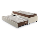 Ver imagem 5 de Bicama Box Solteiro Courino Linho 88x188 com Dois Colchões Relax Adorabile Molas Ensacadas Eco