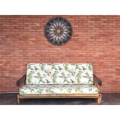 Mandala de Parede Vitral Árabe Mosaico 60cm