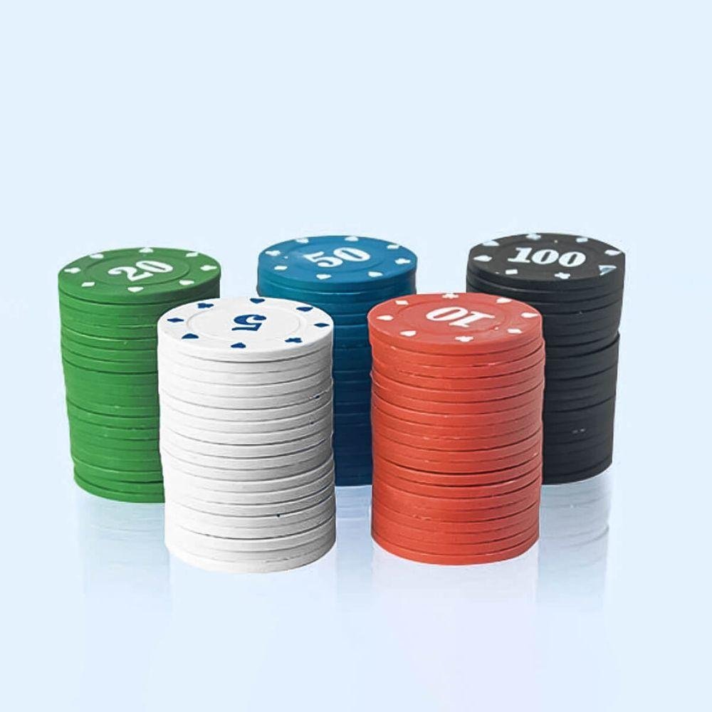 Fichas Poker Profissional Luatek 100un com Numeração - 3