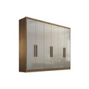 Ver imagem 1 de Módulo de Quarto Solteiro Guarda Roupa C- 6 Portas e 6 Gavetas Rizon-linea Cumaru-fendi 25 - Novo