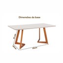 Ver imagem 5 de Conjunto Mesa Espanha com 6 Cadeiras Madeira Maciça, Multilaminada e Estofada Letícia Yescasa Off Wh