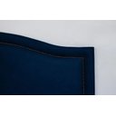 Ver imagem 2 de Cabeceira Casal Provençal Luxo Estofada com Tachas - Veludo Azul Marinho