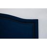 Cabeceira Casal Provençal Luxo Estofada com Tachas - Veludo Azul Marinho - 2