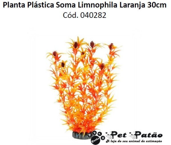 SOMA LIMNOPHILA LARANJA PLANTA PLASTICA ARTIFICIAL 30CM 040282 - 2