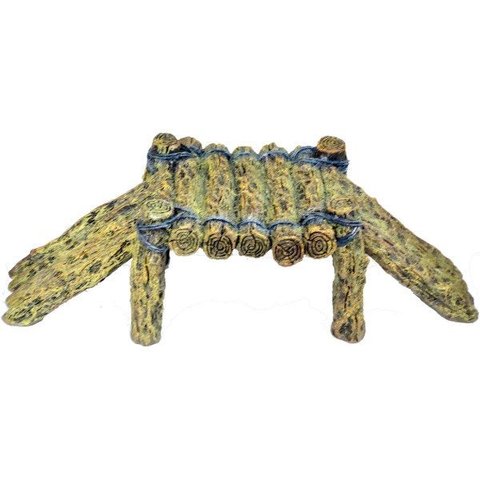 ENFEITE DE RESINA PARA AQUARIO PONTE DE MADEIRA - UN