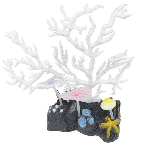 MAXXI ENFEITE DE SILICONE MONTIPORA BRANCA 17CM ( YS-15102W ) 17X17CM - UN