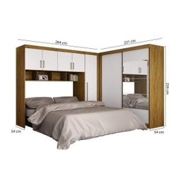 Guarda-Roupa Casal 7 Portas com Espelho Espresso Móveis - 8 Guarda-Roupa Casal 7 Portas com Espelho Espresso Móveis - 8