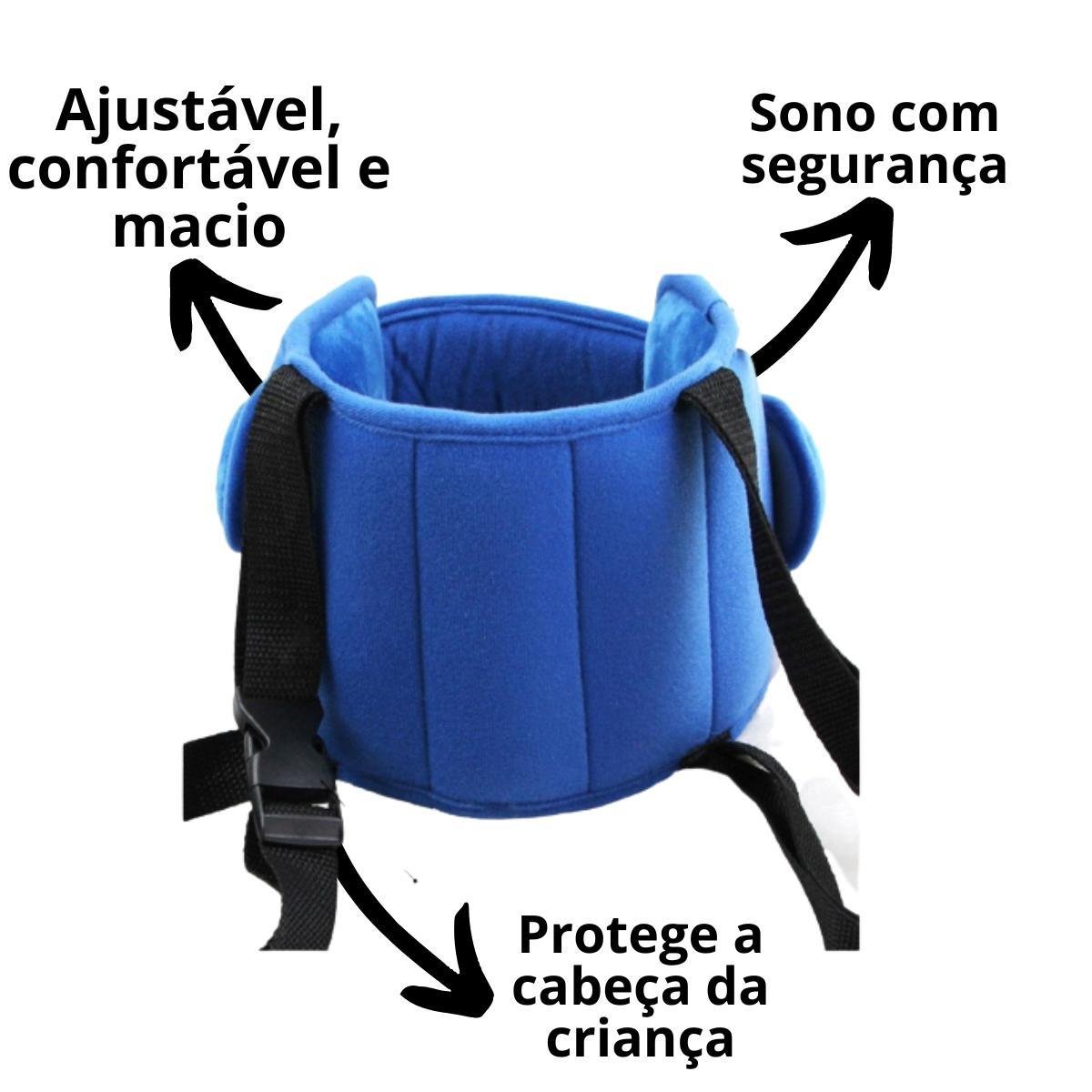 Apoio Cabeca Cadeirinha Carro Suporte Protege Crianca Viagem - 2