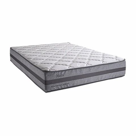Colchão King Herval Super de Malta Mola Ensacada One Pillow 193x203x28 Cinza