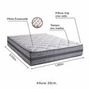 Ver imagem 3 de Colchão King Herval Super de Malta Mola Ensacada One Pillow 193x203x28 Cinza
