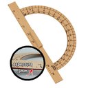 Ver imagem 4 de Kit Geométrico do Professor MDF com Régua 60 cm 1 Transferidor 180 Graus e 1 Esquadro 30º/60º Graus