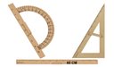Ver imagem 6 de Kit Geométrico do Professor MDF com Régua 60 cm 1 Transferidor 180 Graus e 1 Esquadro 30º/60º Graus