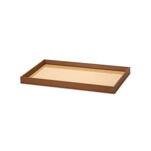 Bandeja em Mdf com Rattan - Grande