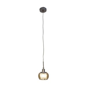 Lustre Pendente Ohad 12cm Âmbar com Cristais k9 Legítimos